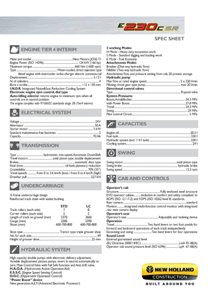 Koparki gąsienicowe New Holland E230C SR