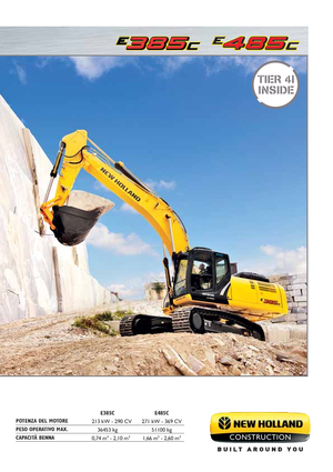 Koparki gąsienicowe New Holland E385C LC