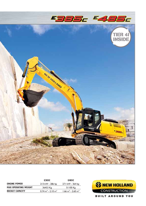 Koparki gąsienicowe New Holland E385C LC