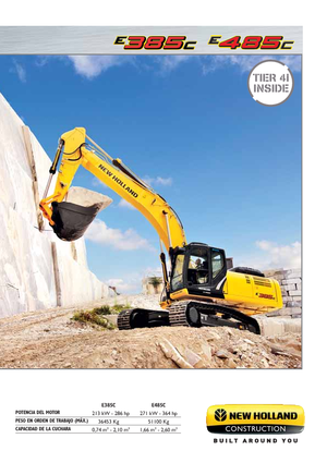 Koparki gąsienicowe New Holland E385C LC