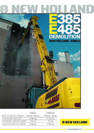 Koparki gąsienicowe New Holland E 385