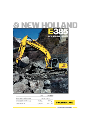 Koparki gąsienicowe New Holland E 385
