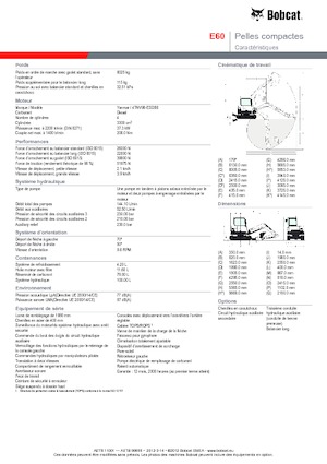 Koparki gąsienicowe Bobcat E 60