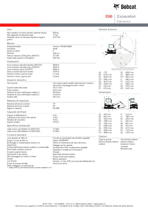 Koparki gąsienicowe Bobcat E 60