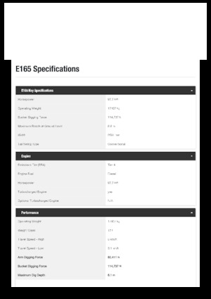 Koparki gąsienicowe Bobcat E165