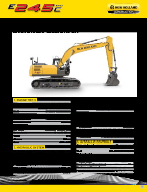 Koparki gąsienicowe New Holland E245C EVO