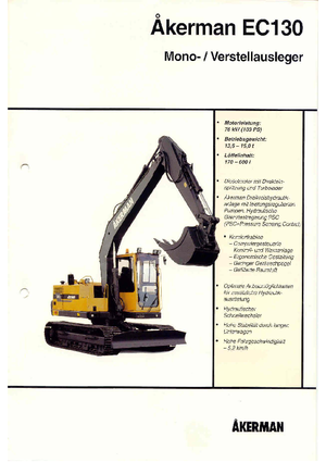 Koparki gąsienicowe Akerman-Volvo EC 130