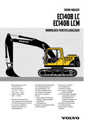 Koparki gąsienicowe Volvo EC140BLC