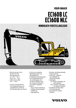 Koparki gąsienicowe Volvo EC160BNLC