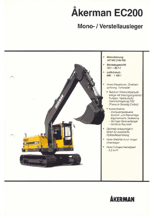 Koparki gąsienicowe Akerman-Volvo EC 200