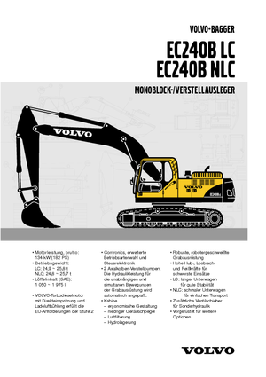 Koparki gąsienicowe Volvo EC240BLC