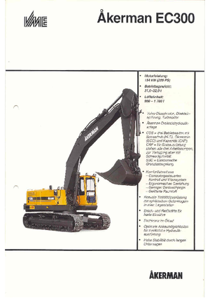 Koparki gąsienicowe Akerman-Volvo EC 300