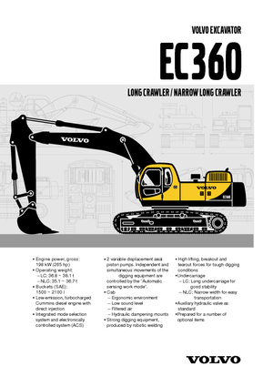 Koparki gąsienicowe Volvo EC360LC