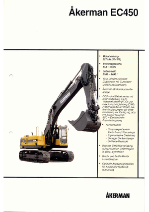 Koparki gąsienicowe Akerman-Volvo EC 450