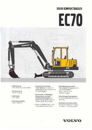 Koparki gąsienicowe Volvo EC70