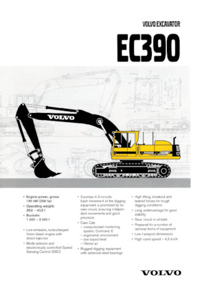 Koparki gąsienicowe Volvo EC390