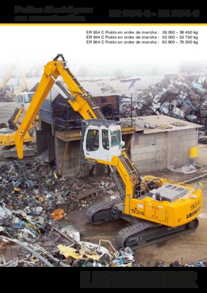 Koparki do prac przeładunkowych Liebherr ER 934 C Litronic