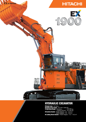 Koparki gąsienicowe Hitachi EX 1900-6
