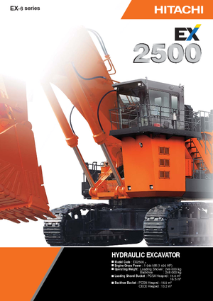 Koparki gąsienicowe Hitachi EX 2500-6