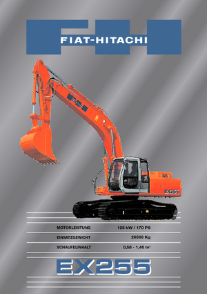 Koparki gąsienicowe Fiat-Hitachi EX 255