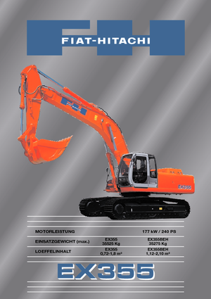 Koparki gąsienicowe Fiat-Hitachi EX 355