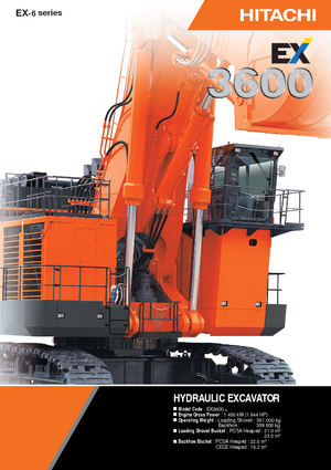 Koparki gąsienicowe Hitachi EX 3600-6