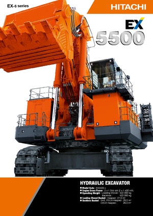 Koparki gąsienicowe Hitachi EX 5500-5