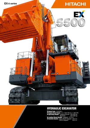 Koparki gąsienicowe Hitachi EX 5500-6