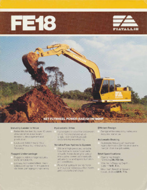 Koparki gąsienicowe Fiatallis FE18