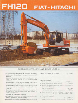 Koparki gąsienicowe Fiat-Hitachi FH 120