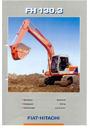 Koparki gąsienicowe Fiat-Hitachi FH 130.3 M