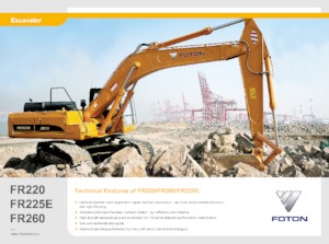 Koparki gąsienicowe Foton Lovol FR260D