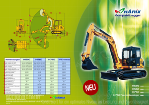Koparki gąsienicowe Hanix H 75 CV