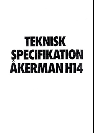 Koparki gąsienicowe Akerman-Volvo H14