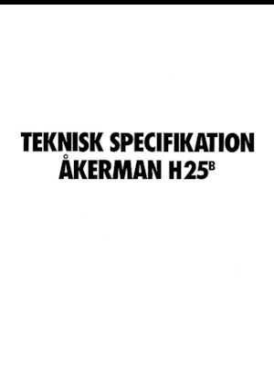 Koparki gąsienicowe Akerman-Volvo H25B