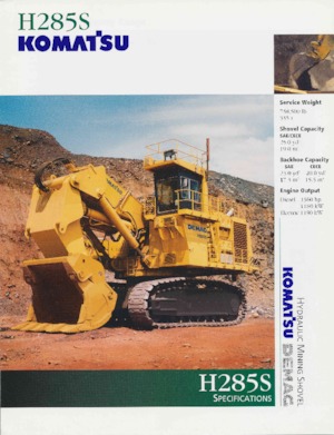 Koparki gąsienicowe Komatsu H285S