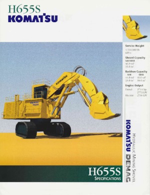 Koparki gąsienicowe Komatsu H655S