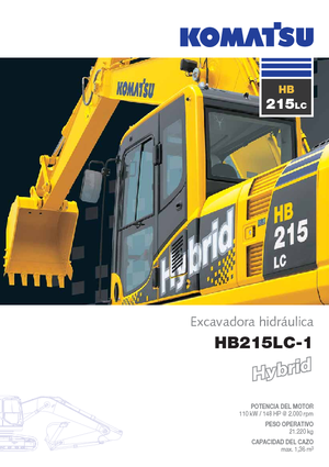 Koparki gąsienicowe Komatsu HB215LC-1