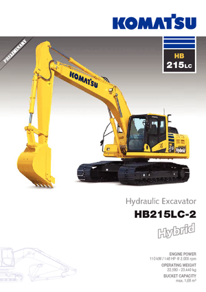 Koparki gąsienicowe Komatsu HB215LC-2