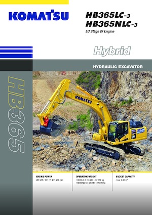 Koparki gąsienicowe Komatsu HB365NLC-3E0