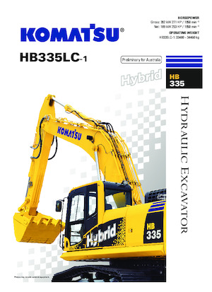 Koparki gąsienicowe Komatsu HB335LC-1