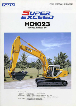 Koparki gąsienicowe Kato HD1023-LC