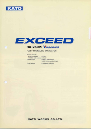 Koparki gąsienicowe Kato HD250VII EXCEED