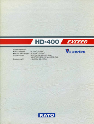 Koparki gąsienicowe Kato HD400VII EXCEED
