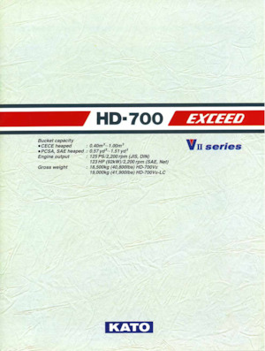 Koparki gąsienicowe Kato HD700VII EXCEED