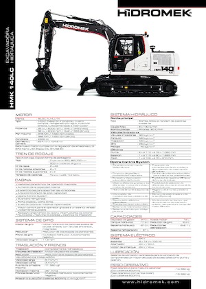 Koparki gąsienicowe Hidromek HMK 140 LC