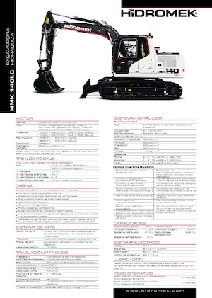 Koparki gąsienicowe Hidromek HMK 140 LC