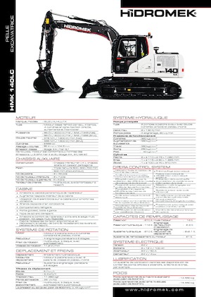 Koparki gąsienicowe Hidromek HMK 140 LC