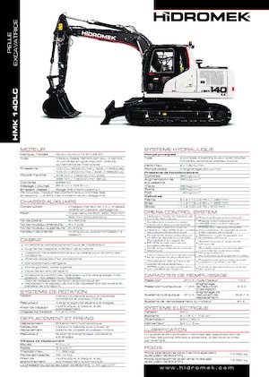 Koparki gąsienicowe Hidromek HMK 140 LC