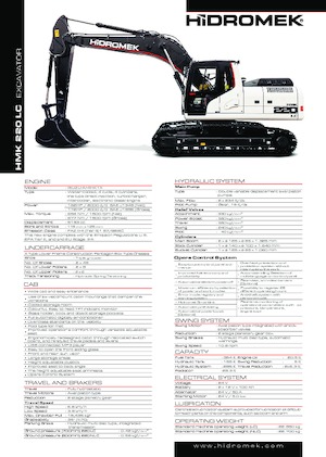 Koparki gąsienicowe Hidromek HMK 220 LC